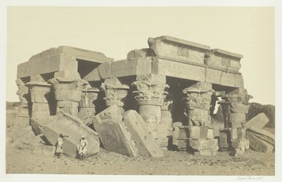 Kom till Ombo, övre Egypten, 1857. av Francis Frith