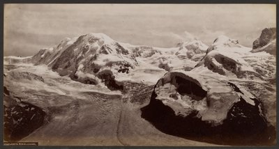 Monta Rosa and Lyskamm av Francis Frith