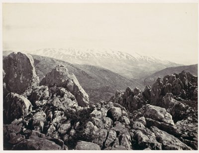 Hermonberget, förklaringsberget av Francis Frith