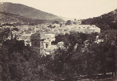 Nablous, Det antika Sikem, 1857. av Francis Frith