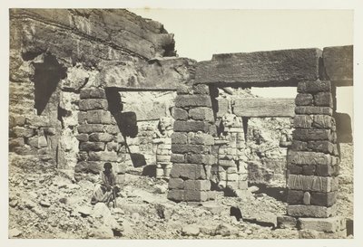 Portik till Cerf Hossayn-templet, Nubien av Francis Frith