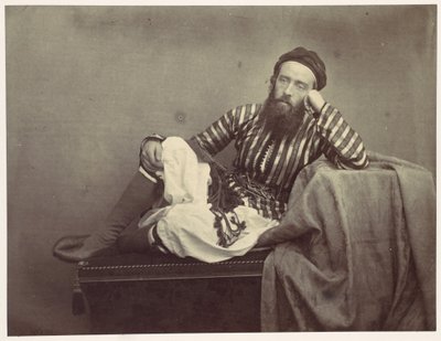 Porträtt, turkisk sommardräkt av Francis Frith
