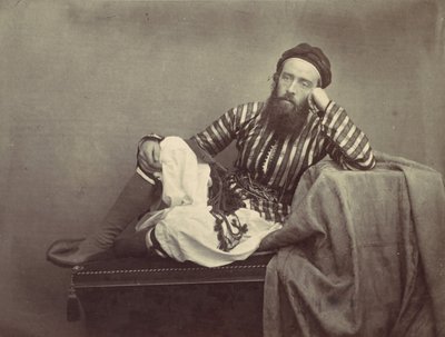 Porträtt, turkisk sommardräkt, 1857. av Francis Frith