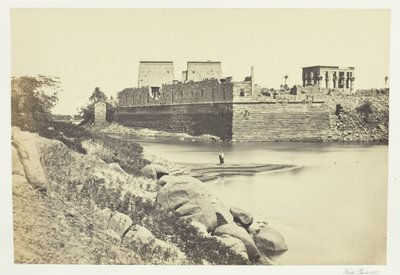 Södra änden av ön Philæ, 1857. av Francis Frith