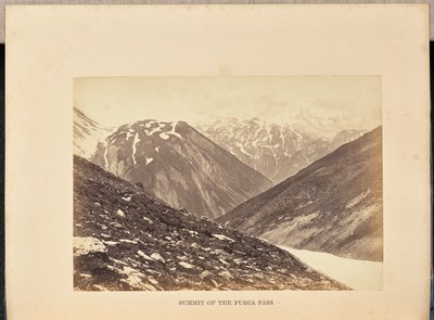 Toppen av Furca-passet av Francis Frith