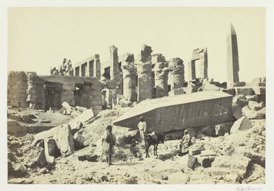 Den trasiga obelisken, Karnac, 1857. av Francis Frith