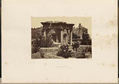 Det cirkulära templet, Baalbec av Francis Frith