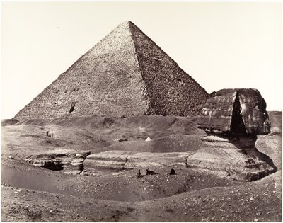 Den stora pyramiden och den stora sfinxen av Francis Frith
