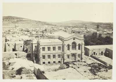 Den nya engelska kyrkan från Hippicus torn, Jerusalem av Francis Frith