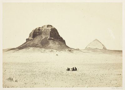 Pyramiderna i Dahshoor, 1857. av Francis Frith