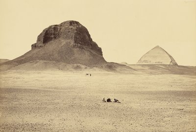 Pyramiderna i Dahshur, sedda från öster av Francis Frith