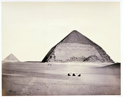 Pyramiderna i Dahshoor, sedda från sydväst av Francis Frith