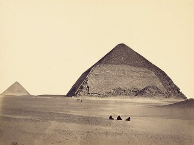 Pyramiderna i Dahshur från sydväst av Francis Frith
