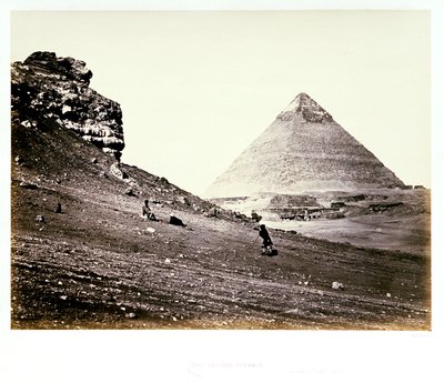 Den andra pyramiden, från sydost av Francis Frith