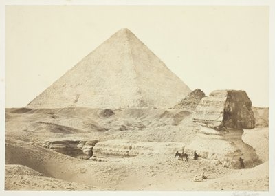 The Sphynx and Great Pyramid, 1857, tryckt 1862. av Francis Frith