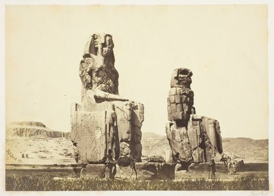 Statyerna av Memnon av Francis Frith