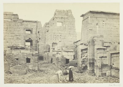 Tempelpalatset, Medinet Haboo av Francis Frith