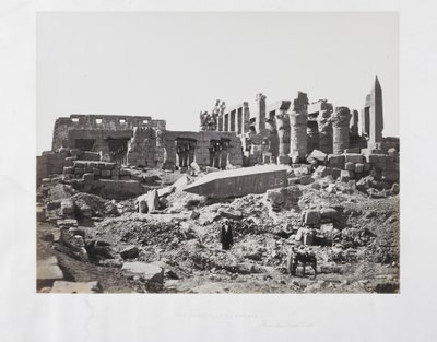 El-Karnaks tempel, från sydost av Francis Frith