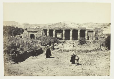 Goornehs tempel, Thebe av Francis Frith