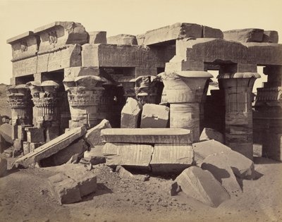 Templet för Horus och Sobek, Kom Ombo av Francis Frith