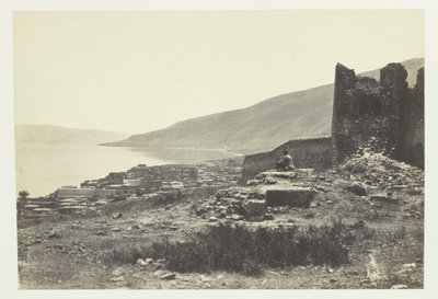 Staden och sjön Tiberias, från norr av Francis Frith