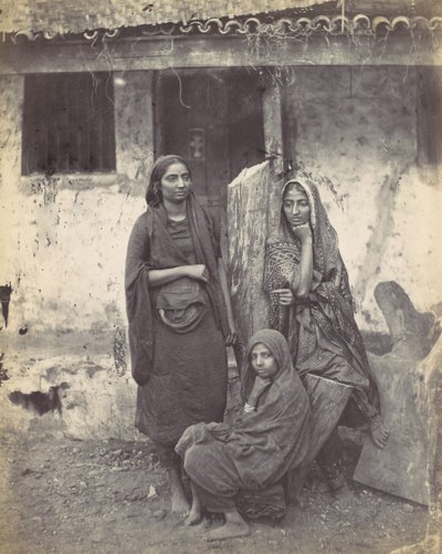 Tre ostindiska kvinnor, 1870-talet. av Francis Frith