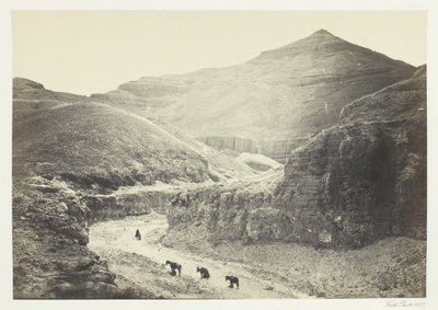 Valley of the Tomb of the Kings, Thebe, 1857. av Francis Frith