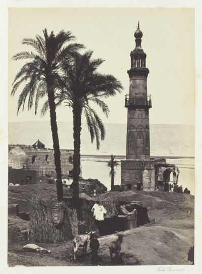 Utsikt vid Girgeh, Övre Egypten av Francis Frith