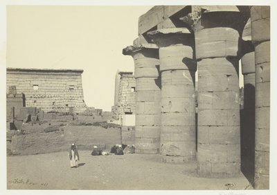 Utsikt i Luxor, 1857. av Francis Frith