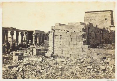 Utsikt över ön Philae av Francis Frith