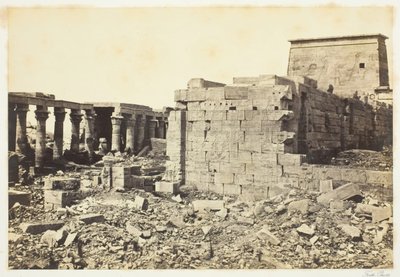 View on the Island of Philae, 1857, tryckt 1862. av Francis Frith