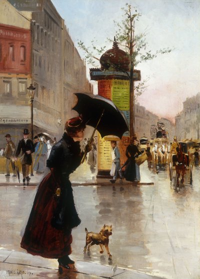 Paris Street Scene, 1890 av Francis Garat