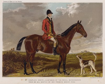 Mr Charles Davis, Huntsman of the Royal Buckhounds av Francis Grant
