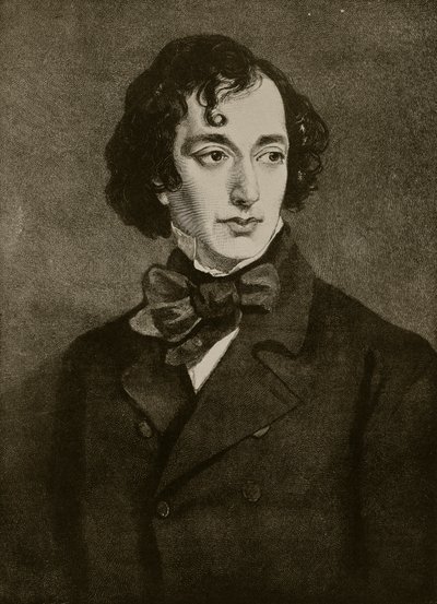 Porträtt av Benjamin Disraeli, illustration från 