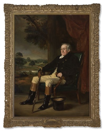 Porträtt av William Henry Cavendish-Bentinck-Scott, 4:e hertigen av Portland, 1852 av Francis Grant