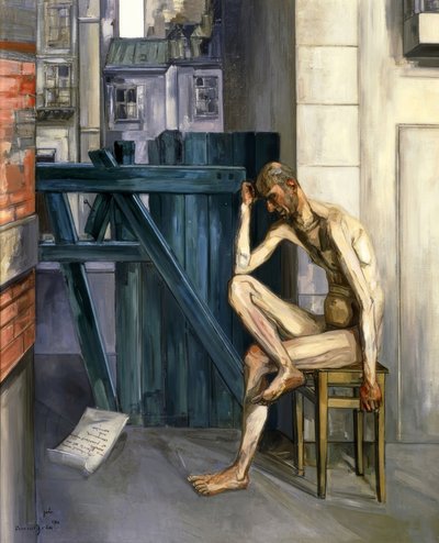 Job, 1944, olja på duk, 161,9 × 129,9 cm, av Francis Gruber