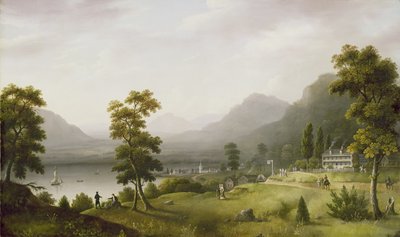 Carters Tavern vid huvudet av Lake George, 1817-18 av Francis Guy