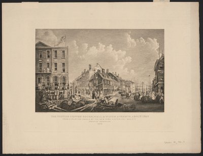 Tontine Coffee House på Wall Street, New York av Francis Guy