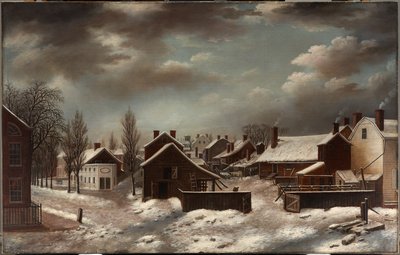 Vinterscen i Brooklyn av Francis Guy