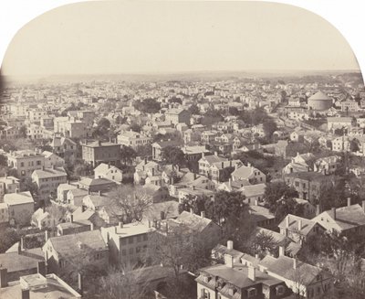 Ser nordväst från Westminster Street, Providence, 1858-1860. av Francis Hacker