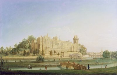 Warwick Castle, ca 1764 av Francis Harding