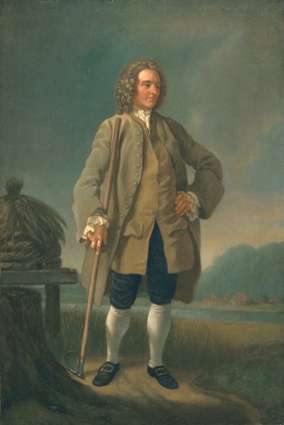 Arbetande bonde, ca 1750-talets början av Francis Hayman