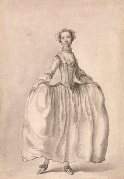 Stående figur av en dam av Francis Hayman