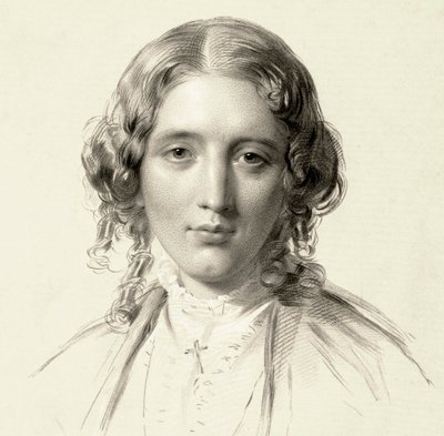 Porträtt av Harriet Beecher Stowe av Francis Holl