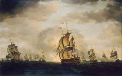 Slaget i månskenet: slaget utanför Cape St Vincent av Francis Holman