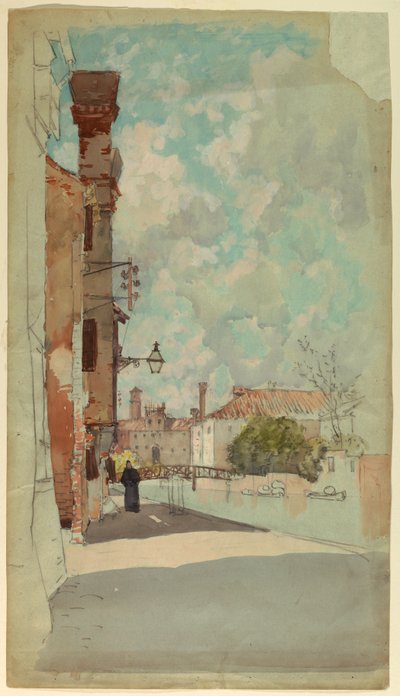 Kanal, Venedig, Italien av Francis Hopkinson Smith