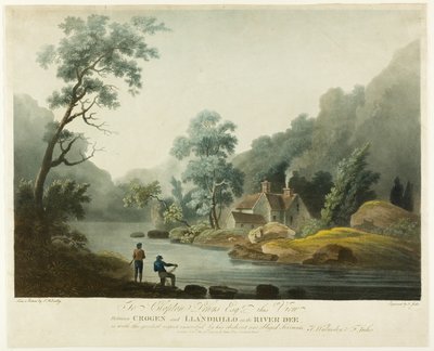 Mellan Crogen & Llandrillo på R. Dee av Francis Jukes