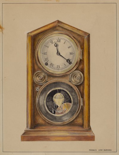 Mantel klocka av Francis Law Durand