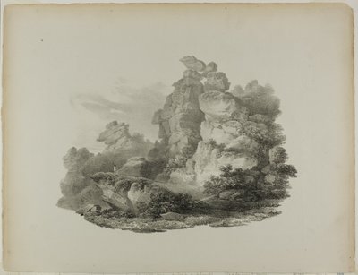 Brimham Rocks, nära Pateley Bridge Yorkshire av Francis Nicholson