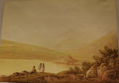 Snowdon från Capel Curig, okänt datum (akvarell på papper) av Francis Nicholson